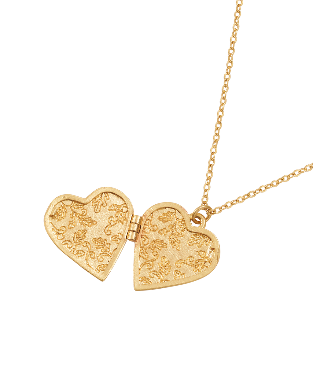 Swallow Heart Locket Chain Necklace