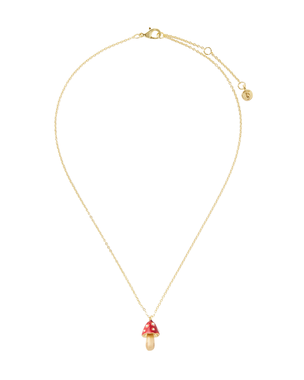 Enamel Mushroom Necklace