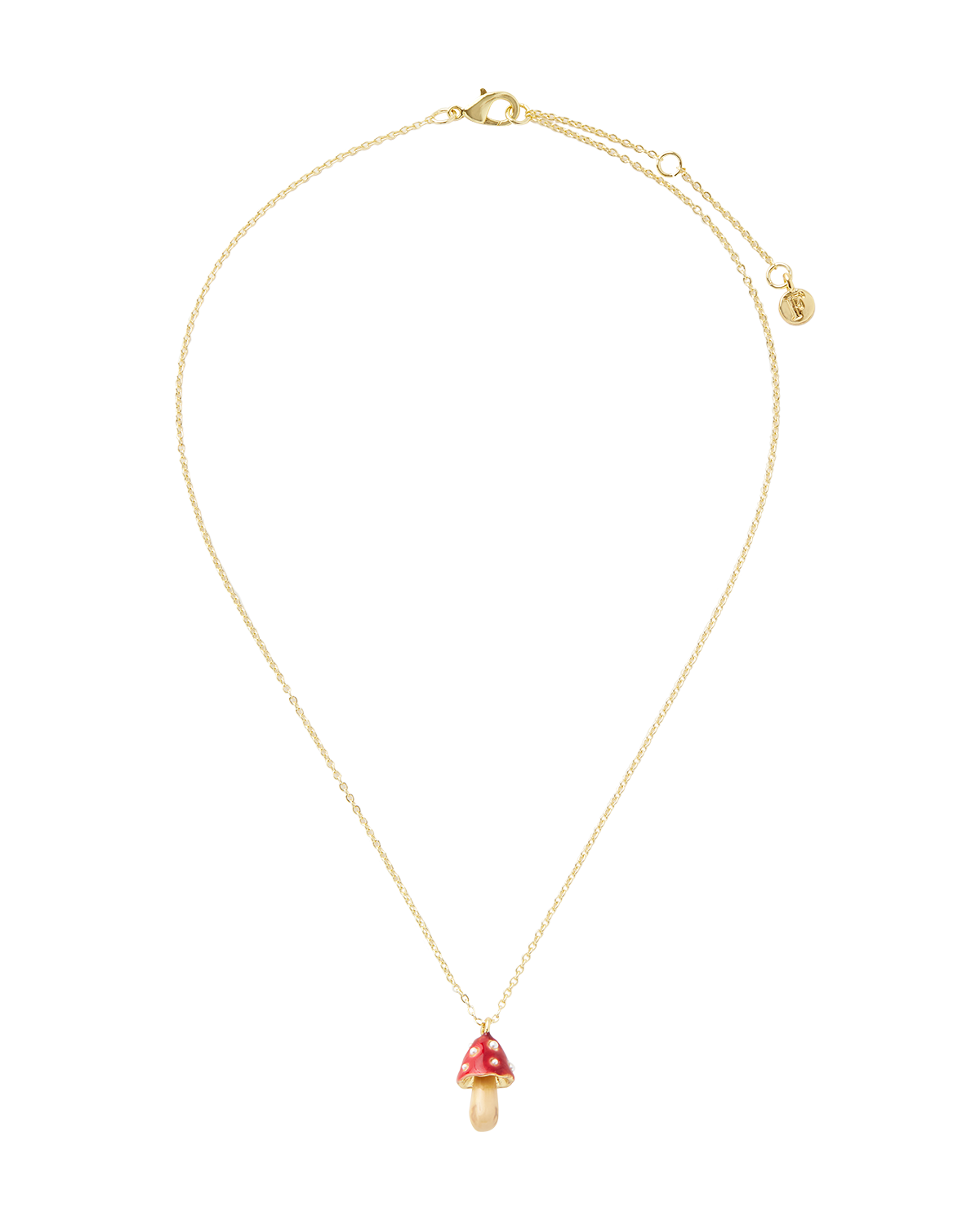 Enamel Mushroom Necklace