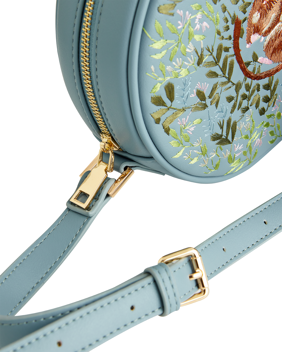 Chloe Circle Bag Embroidered Dormouse Blue