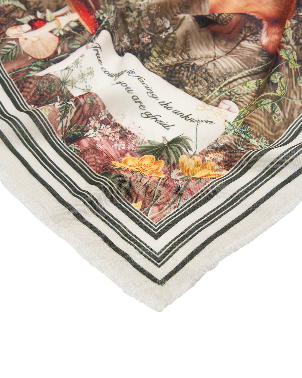 Taupe Woodland Tales Long Scarf