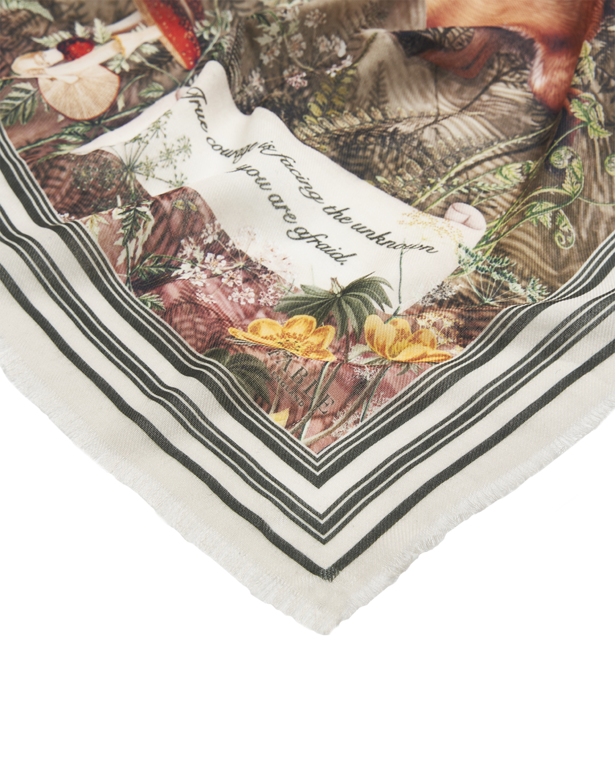 Taupe Woodland Tales Long Scarf