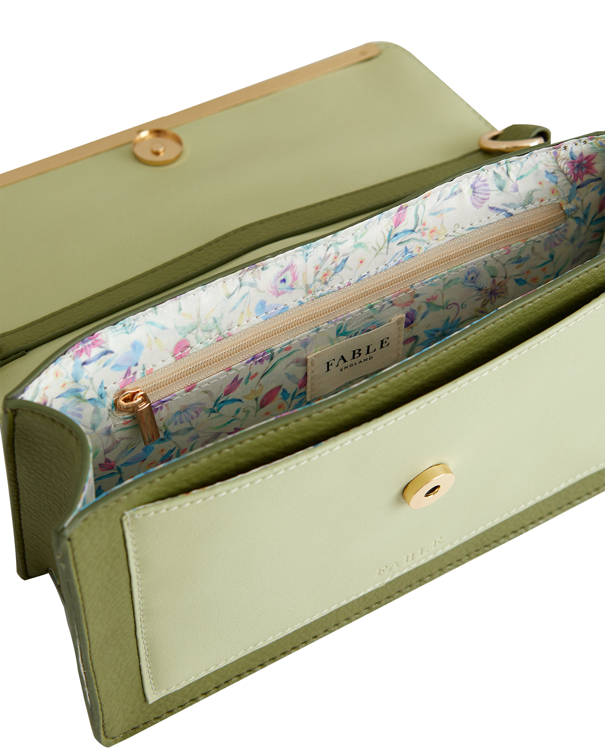 Embroidered Kingfisher Cross Body Bag