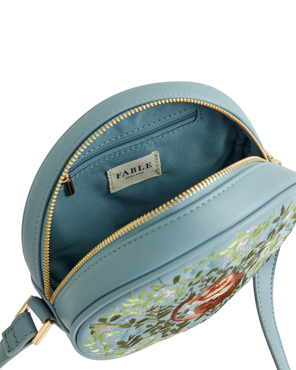 Chloe Circle Bag Embroidered Dormouse Blue