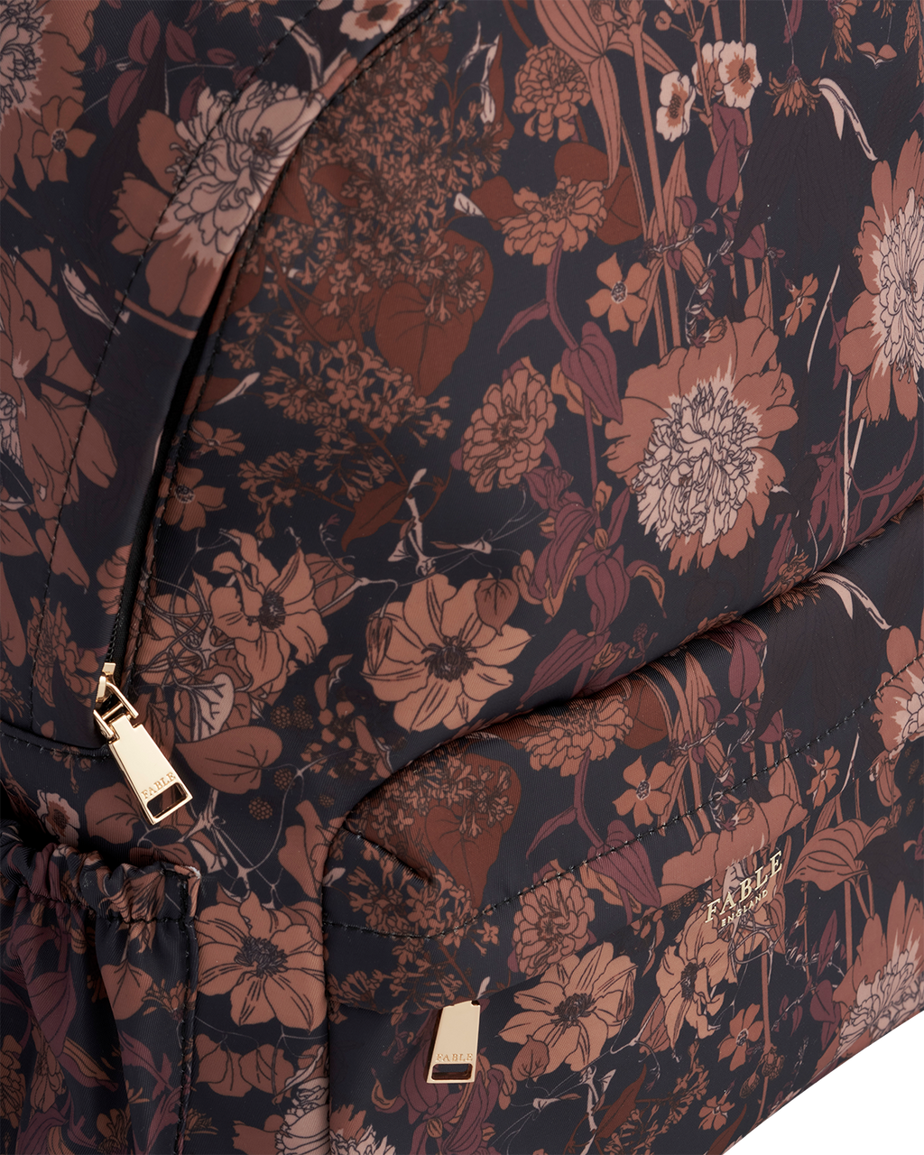 Deco Blooms Large Black Backpack